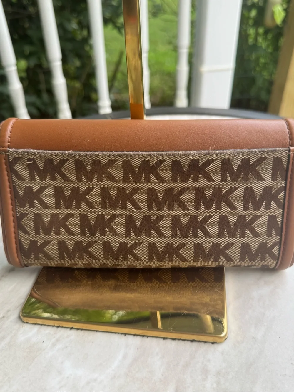 Michael Kors Fulton long wallet  with Gold Accent
